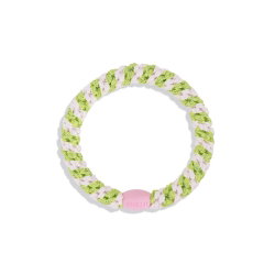 Kknekki | Ballet pink lime glitter stripe