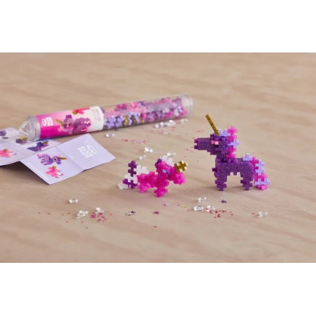 Tube Licorne paillettes - 100 pièces - Plus Plus