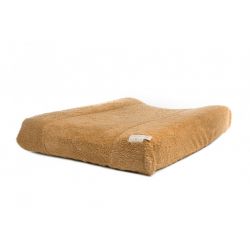 Housse de matelas à langer éponge caramel