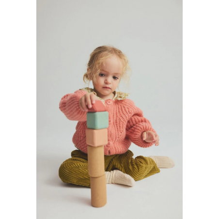 Gilet bébé India | Pink Siena - Cozmo