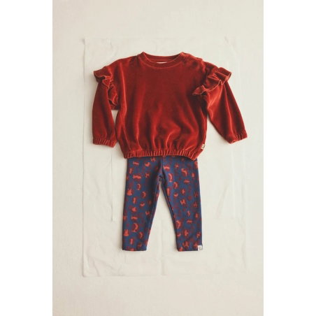 Legging bébé léopard | Navy - Cozmo