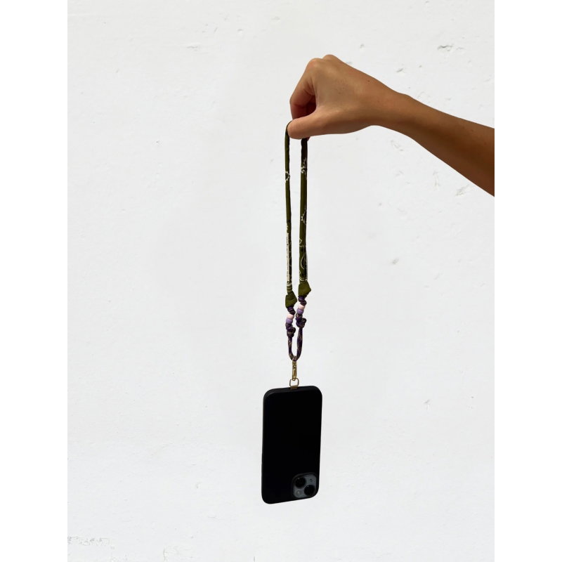 Mini cordon de téléphone | Vert olive