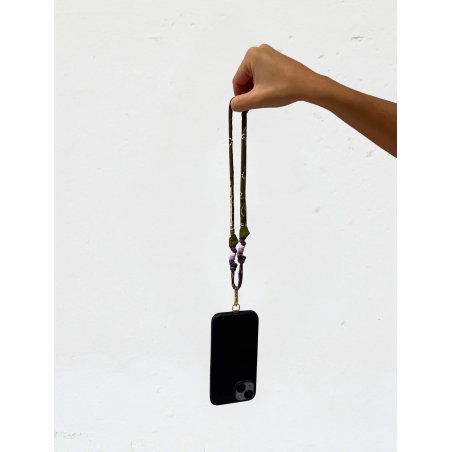 Mini cordon de téléphone | Vert olive - Maison Saussure