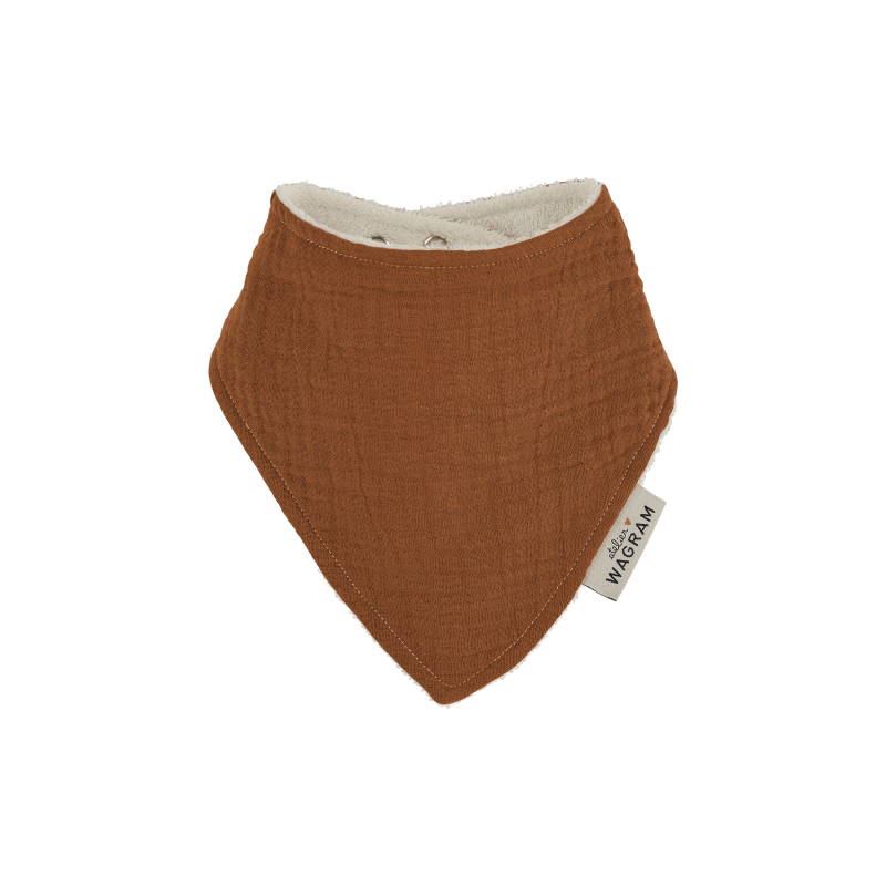 Bavoir bandana gaze | Caramel