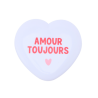 Miroir de poche blanc | Amour toujours