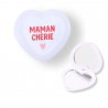Miroir de poche blanc | Maman chérie
