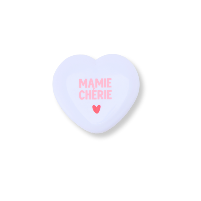 Miroir de poche blanc | Mamie chérie