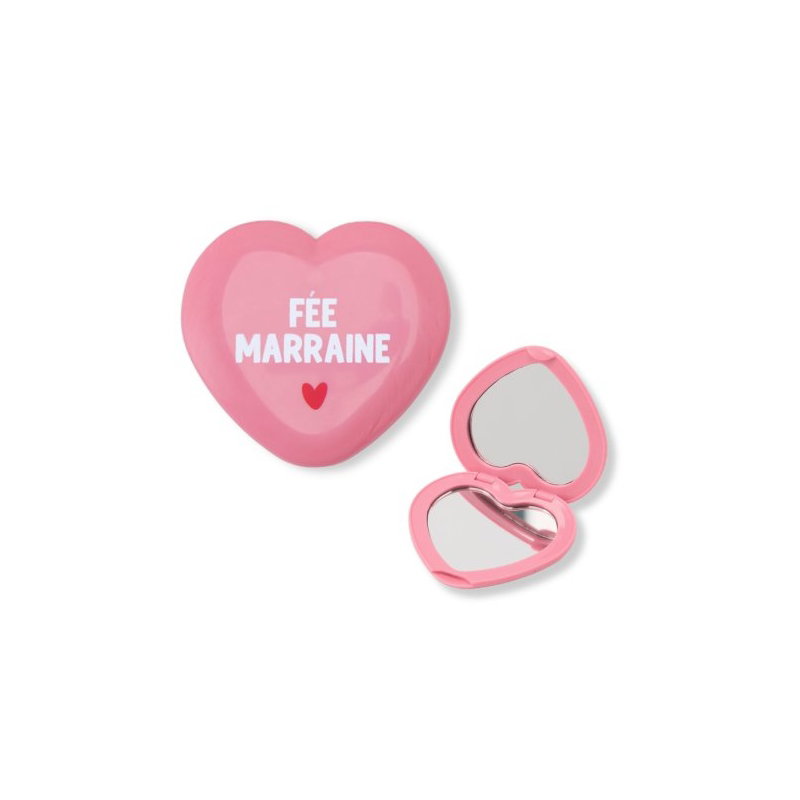 Miroir de poche rose | Fée marraine