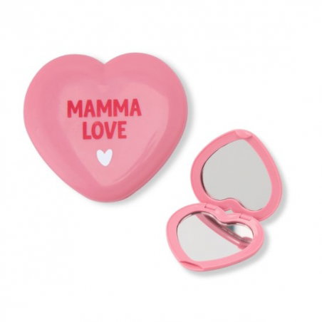 Miroir de poche rose | Mamma love - Atelier wagram