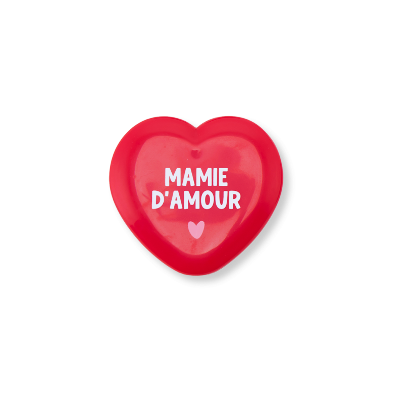 Miroir de poche rouge | Mamie d'amour