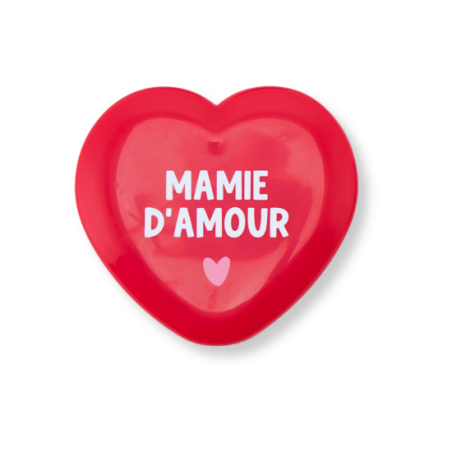 Miroir de poche rouge | Mamie d'amour - Atelier wagram