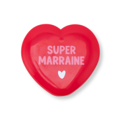 Miroir de poche rouge | Super marraine