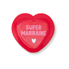 Miroir de poche rouge | Super marraine