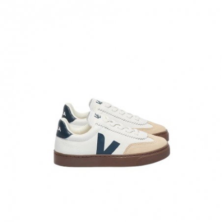 Basket junior Volley leather | White nautico bark - Veja