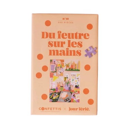 Puzzle 500 pièces | Du feutre sur les mains - jour férié.