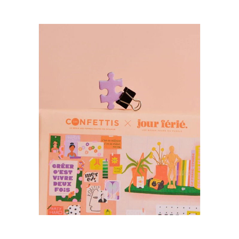 Puzzle 500 pièces | Du feutre sur les mains