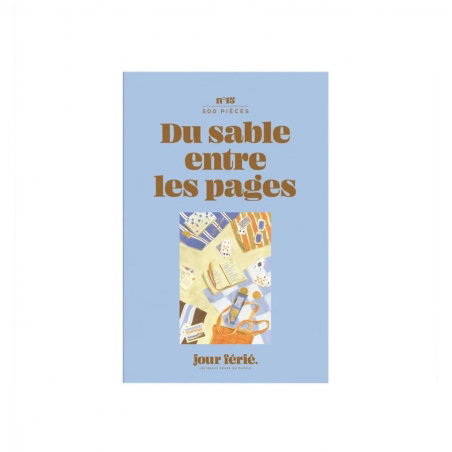 Puzzle 500 pièces | Du sable entre les pages - jour férié.