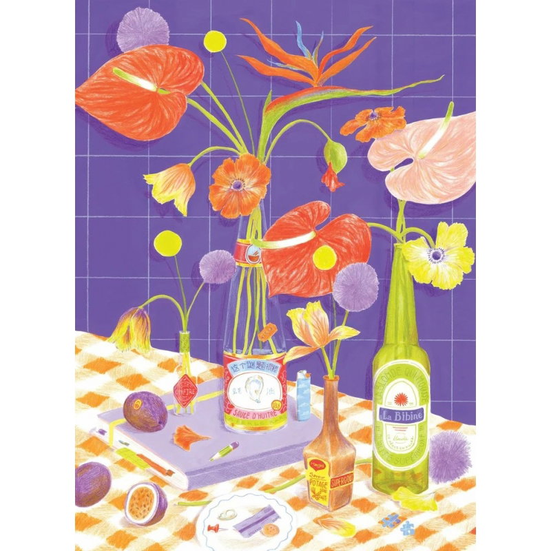 Puzzle 500 pièces | Des fleurs sur la table