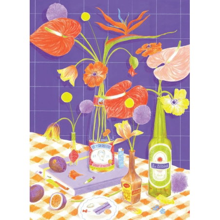 Puzzle 500 pièces | Des fleurs sur la table - jour férié.