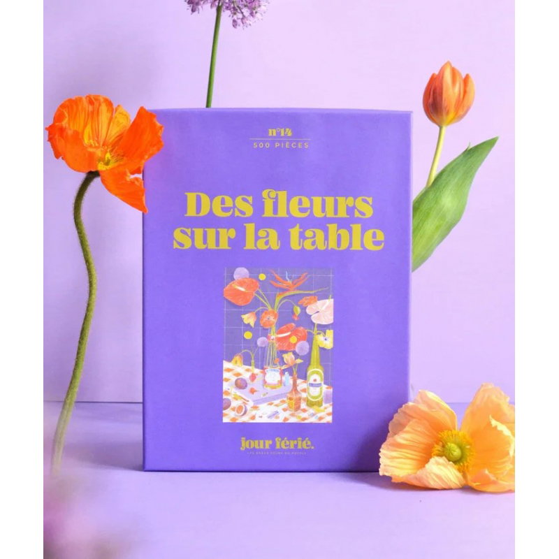 Puzzle 500 pièces | Des fleurs sur la table