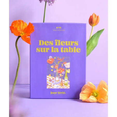 Puzzle 500 pièces | Des fleurs sur la table - jour férié.