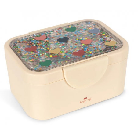 Glitter Lunch box | Bon coeur coloré - Konges Slojd
