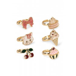 Lot de 6 bagues | Kitty Sweets