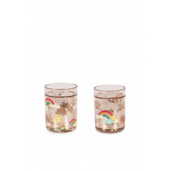 Lot de 2 verres à paillettes | Rainbow Stars - Konges Slojd