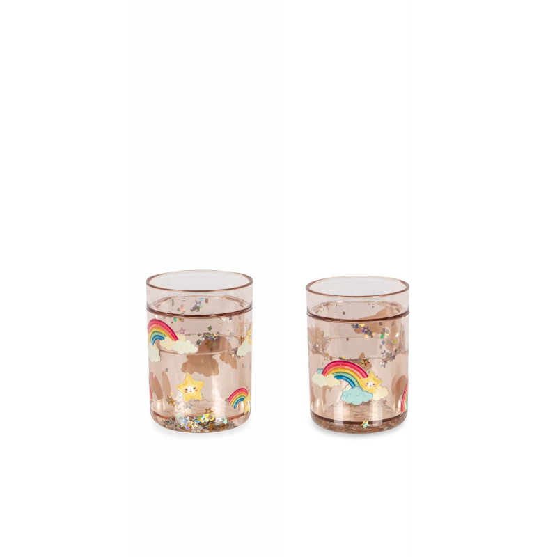 Lot de 2 verres à paillettes | Rainbow Stars