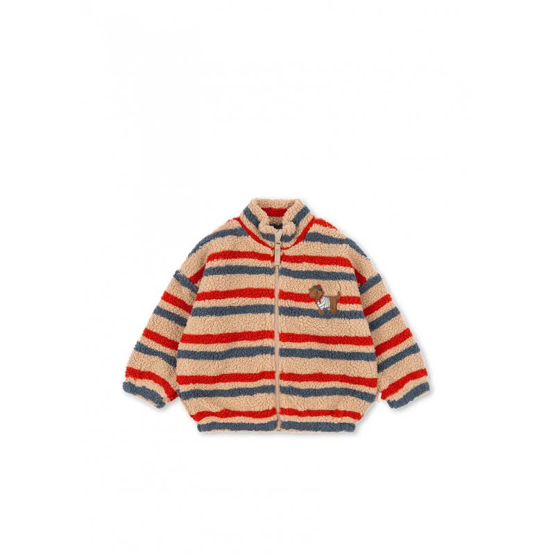 Veste Jody Teddy | Tangerine Stripe