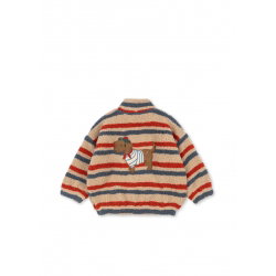 Veste Jody Teddy | Tangerine Stripe