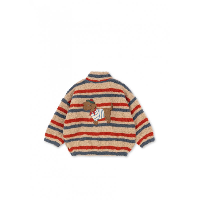 Veste Jody Teddy | Tangerine Stripe