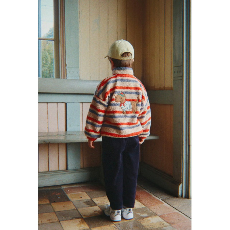 Veste Jody Teddy | Tangerine Stripe