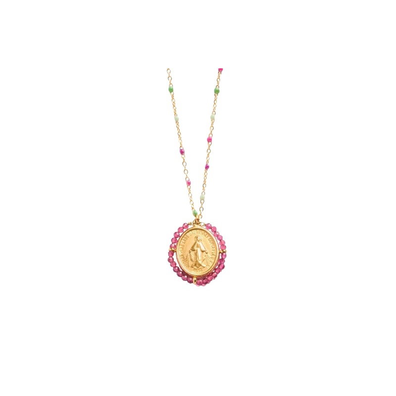 Collier chaîne perlée | Cassis Basilic