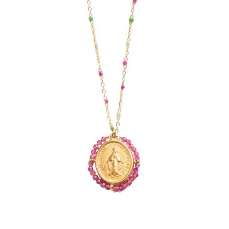 Collier chaîne perlée | Cassis Basilic - Palas