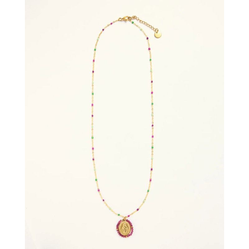 Collier chaîne perlée | Cassis Basilic