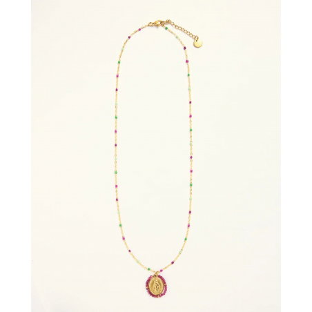 Collier chaîne perlée | Cassis Basilic - Palas