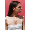 Collier chaîne perlée | Vanille Fraise