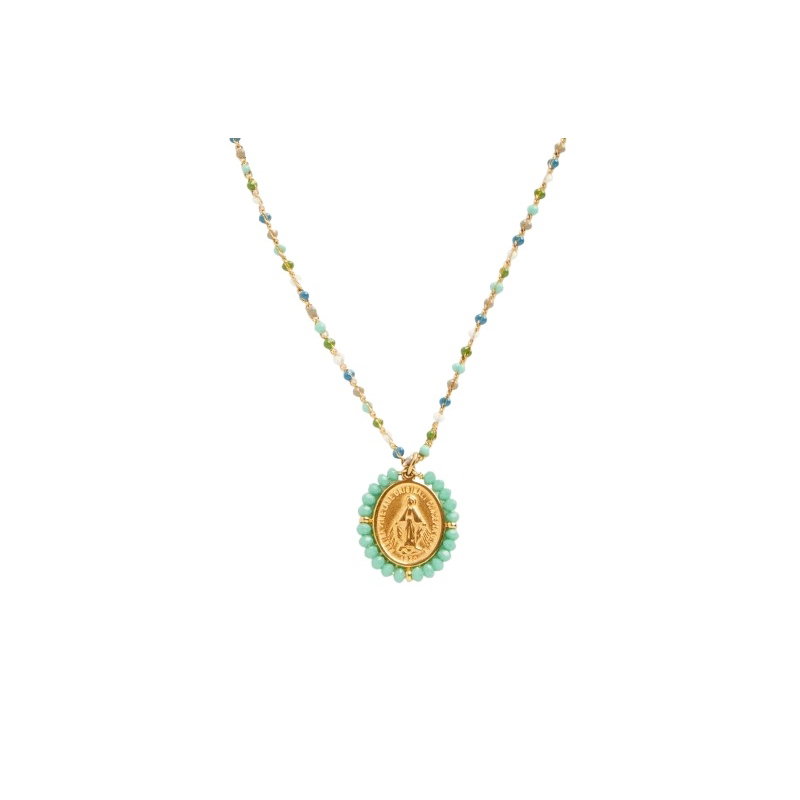 Collier chaîne perlée | Diabolo Menthe