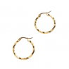 Boucles d'oreilles créoles torsadées | Henriette
