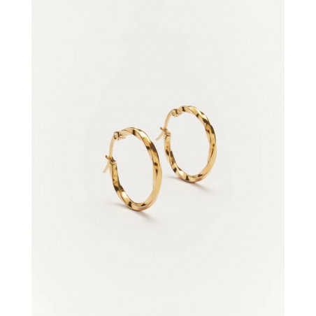 Boucles d'oreilles créoles torsadées | Henriette