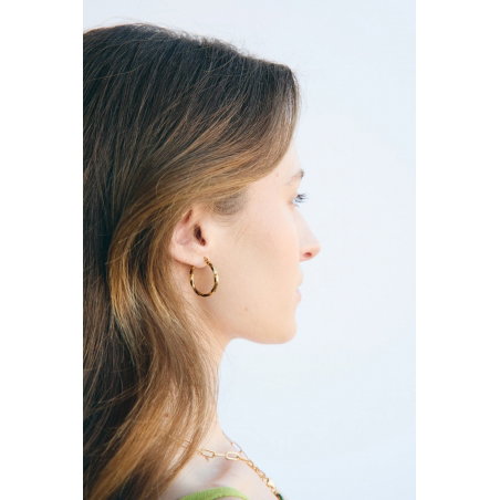 Boucles d'oreilles créoles torsadées | Henriette