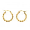 Boucles d'oreilles créoles torsadées | Georgette