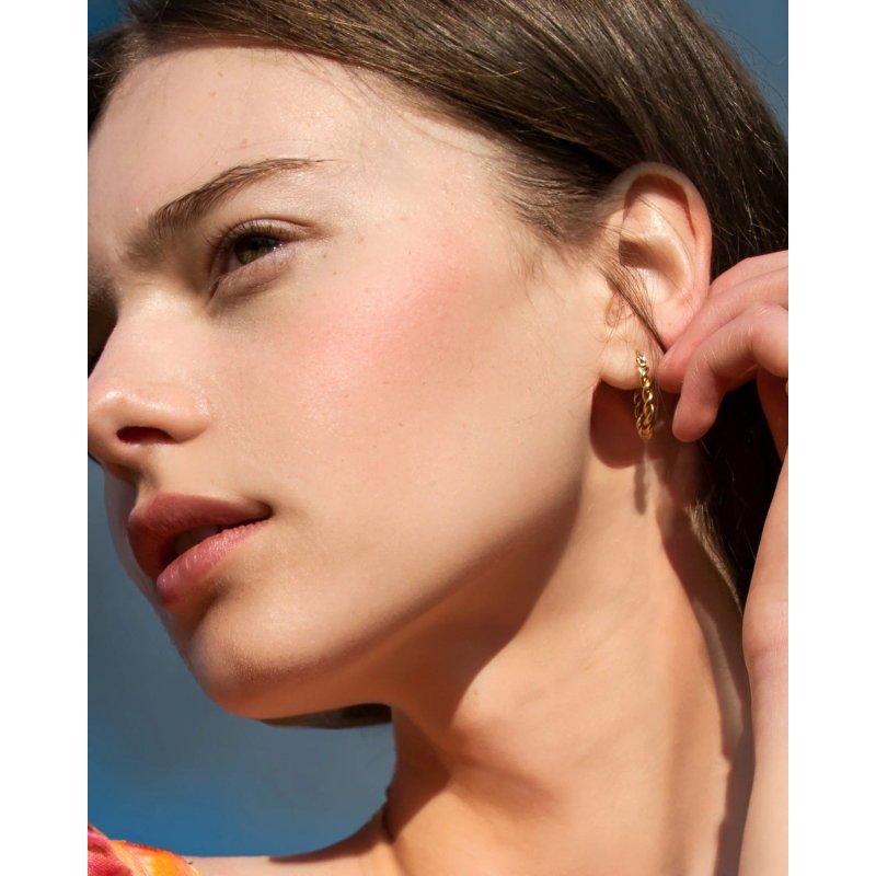 Boucles d'oreilles créoles torsadées | Georgette