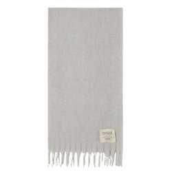 Écharpe Zinaco | Gris Chiné Noir L - American Vintage Femme