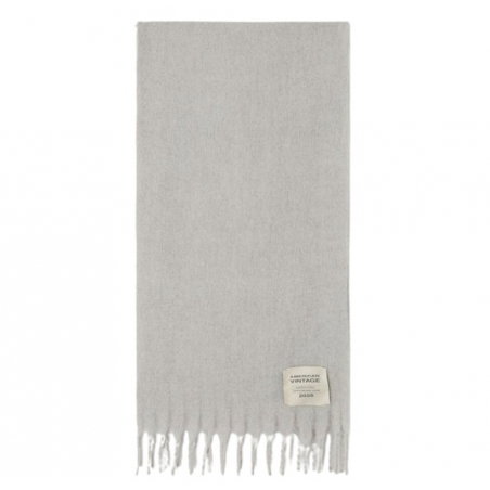 Écharpe Zinaco | Gris Chiné Noir L - American Vintage Femme