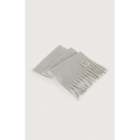 Écharpe Zinaco | Gris Chiné Noir L - American Vintage Femme