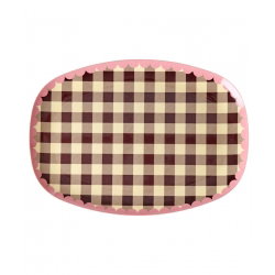Grande assiette rectangulaire | Check Me Out - Rice