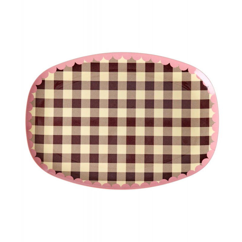 Grande assiette rectangulaire | Check Me Out