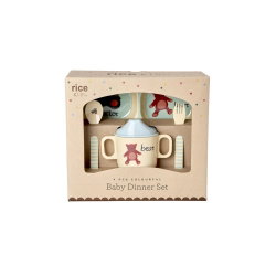 Set vaisselle bébé | Blue ABC - Rice